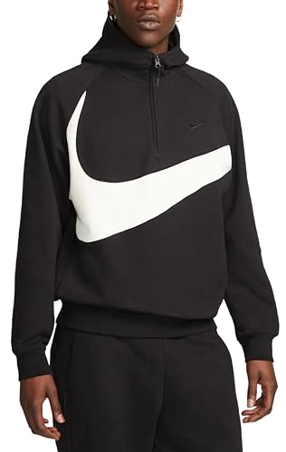 Pull à capuche Nike Swoosh en polaire demi-zip thermorégulateur pour homme