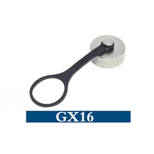 Conector GX16 socket circular aéreo metálico de aviación, kit de 2 piezas 7