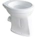 Produktbild Stand WC ERHÖHT 50 CM Abgang waagerecht Toilette Flachspüler + Befestigung