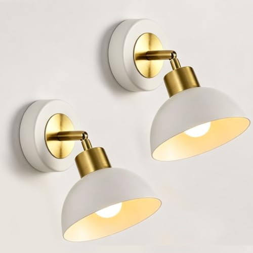 Aplique de pared ajustable negro y dorado con brazo para iluminación interior y mesita de noche