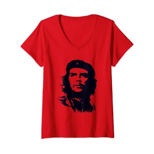 Mujer Che Guevara Guerilla Cuba History Sleeve Tee Regalo Camiseta Cuello V
