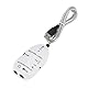 USB -Audio -Schnittstelle, Gitarrenschnittstelle Gitarre Zum USB Schnittstellen Link Kabel Kabeladapter mit Audio Connector Recorder Guitar Interface für PC Computer (WHITE)