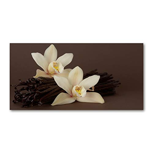 Crédence de cuisine Tulup en verre trempé 140x70 cm élégance vanille