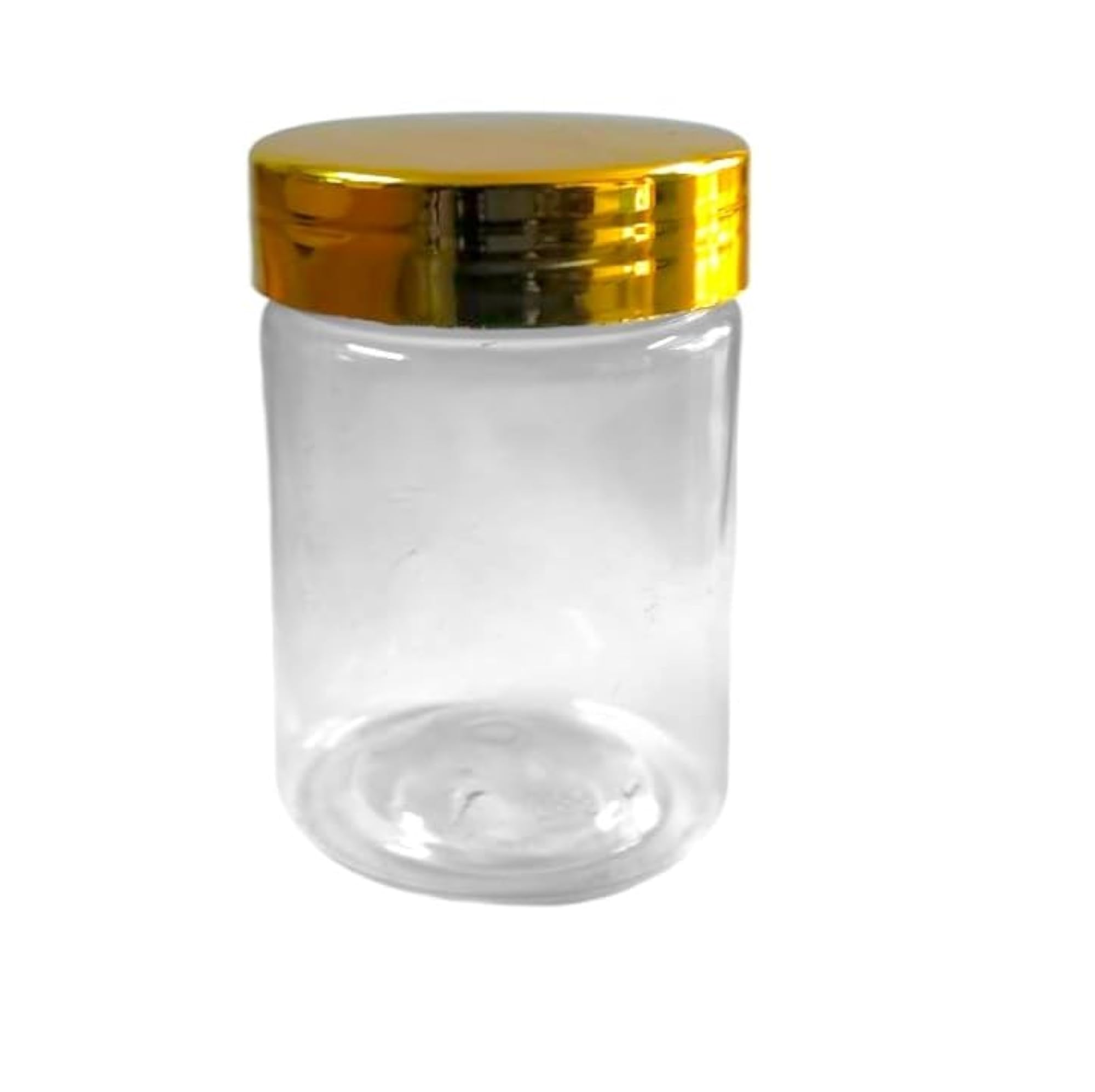 150 GM Long Transparent Colour Pet Plastic Jar with Cap