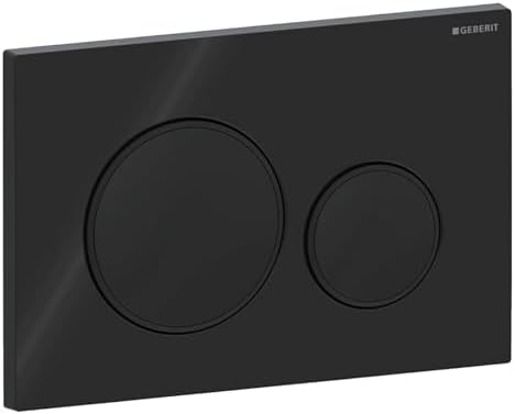 Geberit Sigma20 115.882.DW.1 2 Quantity Rinsing Plate, Deep Black...