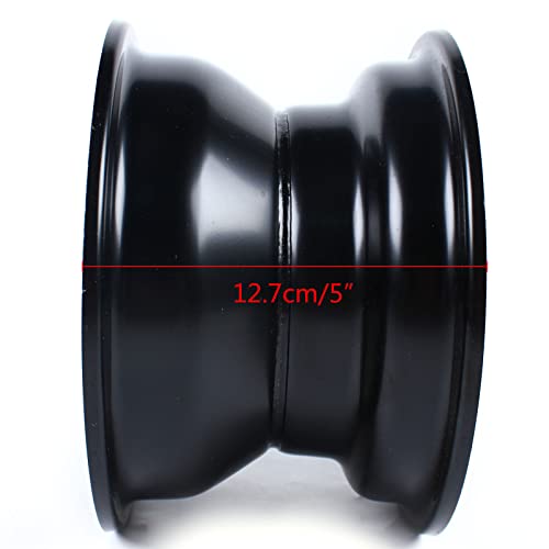 DOONARCES 7\" ATV Wheel Rim 3 Lugs 16x8-7 Tire Rim Parts for 125cc ATV Black Wheel Rim Tire 3 Holes 78mm Hole Distance, Black
