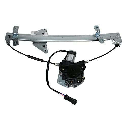 Image of TRQ Rear Left Power Window Regulator & Motor Assembly Drivers Side Compatible with 2000-2004 Dodge Dakota 1998-2003 Durango CH1550104