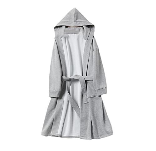 Pyjama en coton polaire gris clair le confort haut de gamme XL