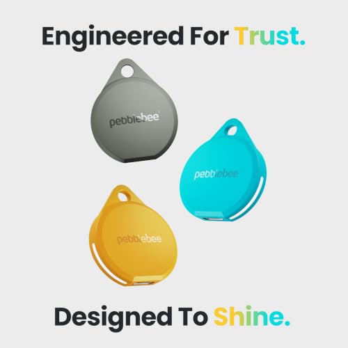Image of Pebblebee Clip 5 | Rechargeable Bluetooth Tracker Tag for Keys | Alternative to Air Tag & Android Trackers | 130 dB Siren, Bright LED Strobe, 12-Month Battery, Alert Safety Mode | Creamsicle Crush