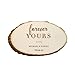 Andaz Press Personalized Laser Engraved Wood Slab, Forever Yours Bride Groom Names and Date, 1-Pack, Custom, Natural Tree Slices for Cakes Rustic Log Bark Table Centerpiece Decor