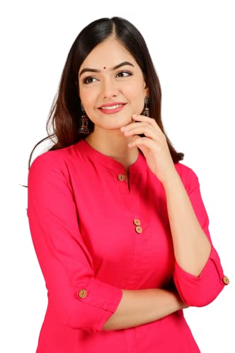 Image of NEW4U Women's Solid Rayon Straight Kurta