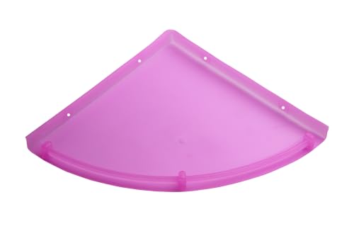 Image of RAB ABS Plastic Organizer | Multi-Compartment Storage Rack (Code:- U-,Soap Dish Double & Paste Holder, Pack of 1 Piece) (Pink, 9 inch, Corner Set)