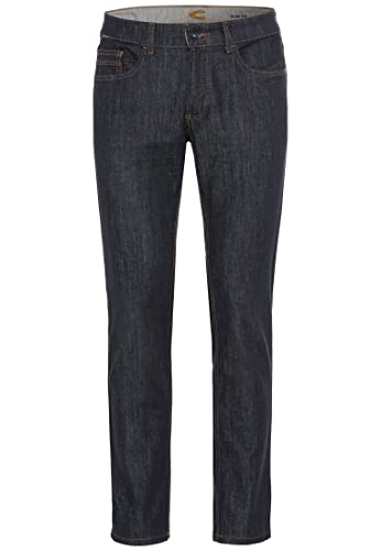 camel active Herren Slim Fit Madison Stretch Jeanshose Hose, Dunkelblau (Raw Denim), 36W / 30L – Ansicht 1