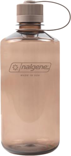 Image of Nalgene 32 oz Narrow Mouth Water Bottle | BPA-Free, Durable & Leak Proof, Lghtweght Bottle for Hkng, Gym & Travel, Mocha (Pack of 6)
