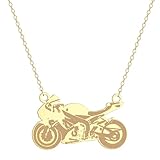  MIELEU Anhänger Halskette Motorradanhänger Halskette Motorradanhänger Halskette Ornamente Schmuck