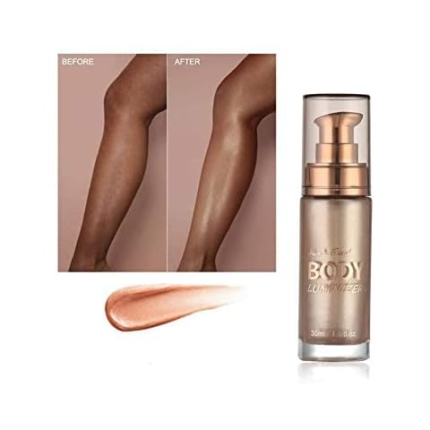 Allouli Glow Liquid Highlighter High Gloss Body Face Glitter Bronze Illuminator Gel Shimmer Contour Makeup Cover