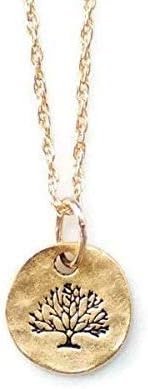 Olive Bella™ Gold Family Tree Necklaces for women 14K Gold-filled rope chain, 18 inches long