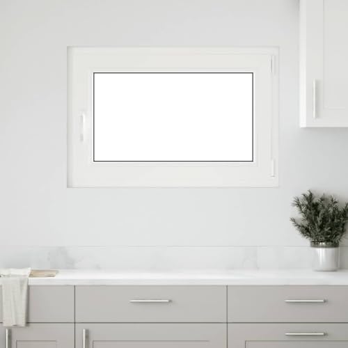 Gecheer Ventana de sótano RISOR 60x90 cm oscilobatiente DIN Derecha,Puerta Balconera Persiana Privacidad,Protección contra la luz y el deslumbramiento