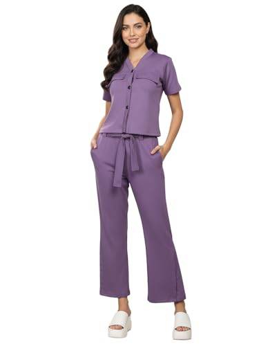 Image of CHKOKKO Women Jogging Suit Casual Summer Track Suit Co-Ord Set