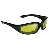 Bikershades Motorcycle Riding Bifocal Safety Reader Glasses +1.50 Foam Padded Night Yellow ANSI Z87...