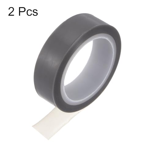 Image of HARFINGTON 2pcs Fabric PTFE Tape Roll, 0.5 inch x 33ft High Temperature PTFE Adhesive Tape 0.06mm Thickness for Vacuum Sealer Machine Hand Sealers, Grey