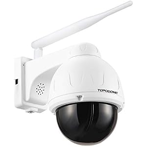 Outdoor Security Camera with Invisible Infrared LED, Wireless 5MP Pan Tilt IP Camera, 32G SD Card Inside, RTSP/Humanoid Detection/2-Way Audio/Alarm Siren/IP66