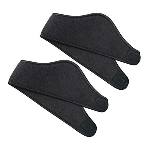 PartyKindom 2Pcs Fleece Ear Warmers Headbands Double Cold Weather Head Covers Comfortable Outdoor Ear Muff for Sports and Daily Use