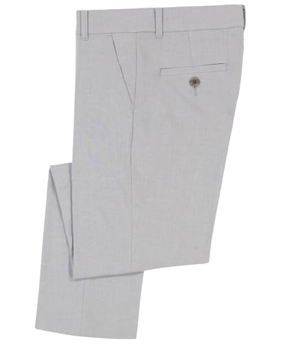 Image of Calvin Klein Boys Flat-Front Bi-Stretch Dress Pant, Straight Leg Fit, Belt Loops & Front Pockets