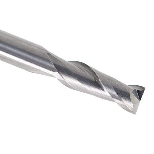 Image of 1 /4 Inch Milling Cutter 2 Slot Carbide End Milling Cutter Applicable to Aluminum Cutting of Non-Ferrous Metals Up-Cutting 5 Pieces