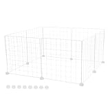 Organisateur de grille murale : installation facile : le processus d'installation est incroyablement simple, ne nécessitant aucun outil, ce qui signifie que vous pouvez créer rapidement et facilement une sécurisée pour vos animaux de compagnie, parc de jeu pour hamster