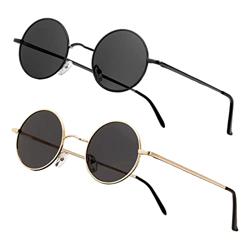Image of Vintage Small Round Polarized Hippie Sunglasses for Men Women Circle Sun Glasses NP1002