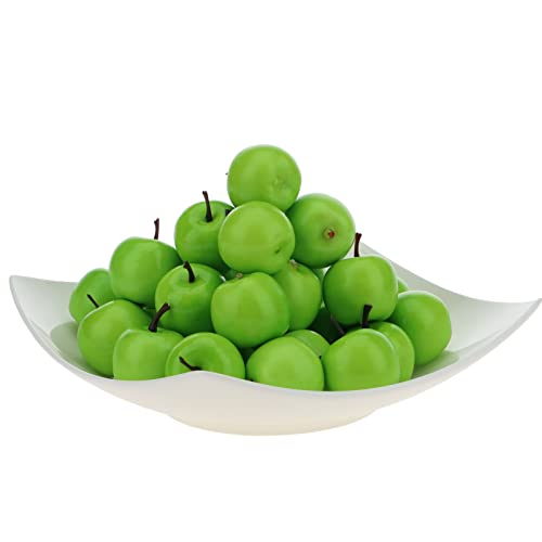 Gresorth 30Pcs Mini Artificial Green Apple Decoration Fake Fruit Home Party Kitchen Food Toy Display - 3.5 Cm #TOP1