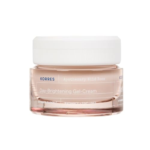 Image of KORRES APOTHECARY WILD ROSE Gel Cream for Radiant Complexion - Normal Skin and Combination Skin, 40 ml, Dermatologically Tested, Vegan