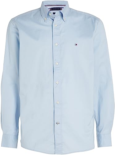 Tommy Hilfiger Herren Hemd Core Flex Langarm, Blau (Calm Blue), XS – Ansicht 5
