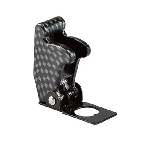 Interrupteur 12V 20A ON OFF avec LED bleue et look carbone auto - 4