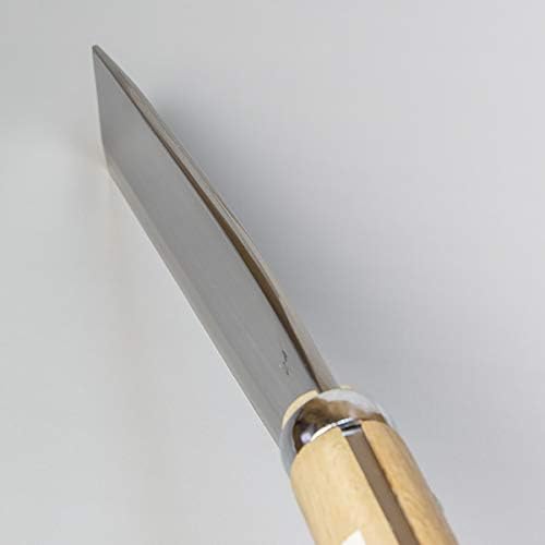 HONMAMON "AZUMASYUSAKU" Hatchet 240mm (abt 9.4 Inch), Blade Edge : Shirogami Steel with Original Sheath