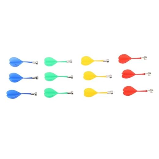 Alaaner 12 Pçs Dardos Magnéticos Plástico Substituição Dardos para ímã Dartboard Crianças Adultos Alvo Jogo Brinquedos Vermelho Verde Azul Amarelo