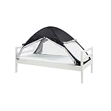 Deryan Tente de Lit   Pop Up   Moustiquaire pour Lit   Pliable   Légère   Moustiquaire de Voyage Portable   avec Sac de Transport   Noir