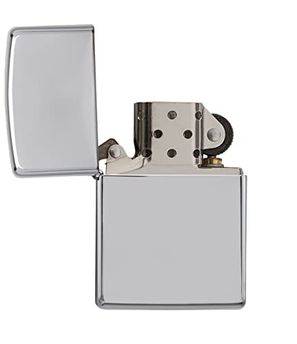 Zippo 250 Classic High Polish Chrome Pocket Lighter #TOP3