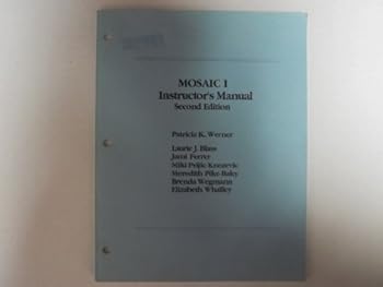 Paperback Mosaic I: A Content-Based Grammar: Instructor's Manual Book