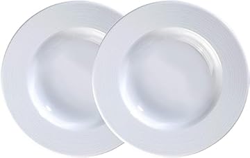 Kahla Nature | Set of 2, 22.5cm Porcelain Soup Plates | German Quality