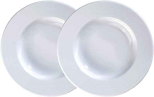 Kahla Nature | Set of 2, 22.5cm Porcelain Soup Plates | German Quality