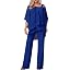 shownicer Ensemble Femme Mousseline Manches Courte Top Et