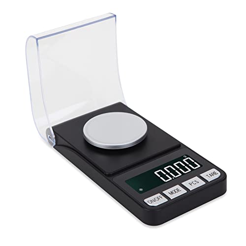 Pocket Scale 50gx0.001 Digital Kitchen Scale for Food Ounces and Grams Small Mini Food Scales Digital Weight Grams and oz Gram Scale for Jjewelry, Food, Tea, Coins, Medicines?Powder, Pills,Black