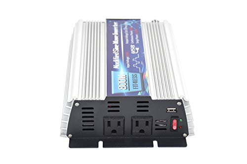 Power Inverter 800W With Dual Sockets Output And Usb5V 2000Ma Input Dc12V Or 24V, Output Ac110V 60Hz (12V) #TOP3