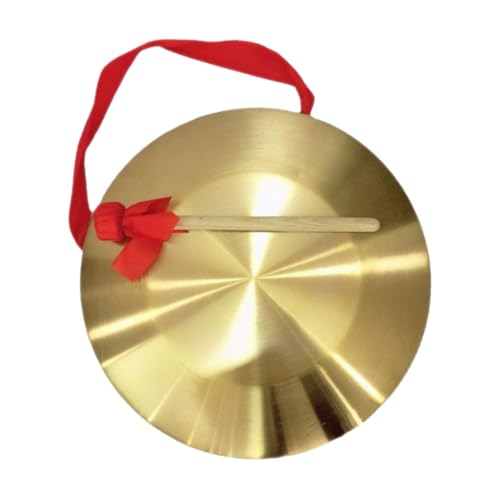 ERINGOGO Asian Gong Traditional Chinese Percussion Large Gong Mallet Decor for Chinese Instrument