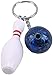 Produktbild Simulation Mini Bowling Schlüsselanhänger Bowling Ball Schlüsselanhänger Schlüsselanhänger Schlüsselanhänger (Blau)