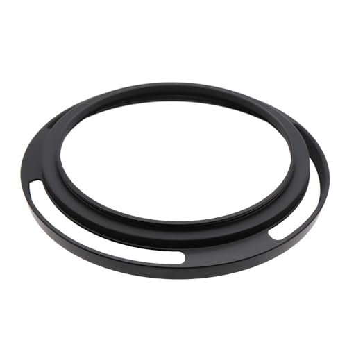 Parasol de lente metálico hueco de 77mm roscado curvado y ventilado compatible con lentes de 77mm miniatura 2