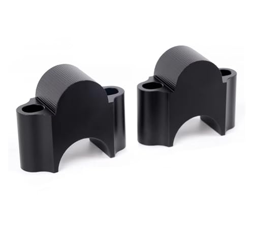 Pinces fixation guidon moto Suzuki BAG101 rehausseur noir 28 mm 1 1/8 pouce