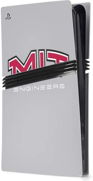 Skinit Decal Gaming Skin Compatible with PS5 Pro Console - Officially Licensed Massachusetts Institute of Technology MIT Engineers Grey Design